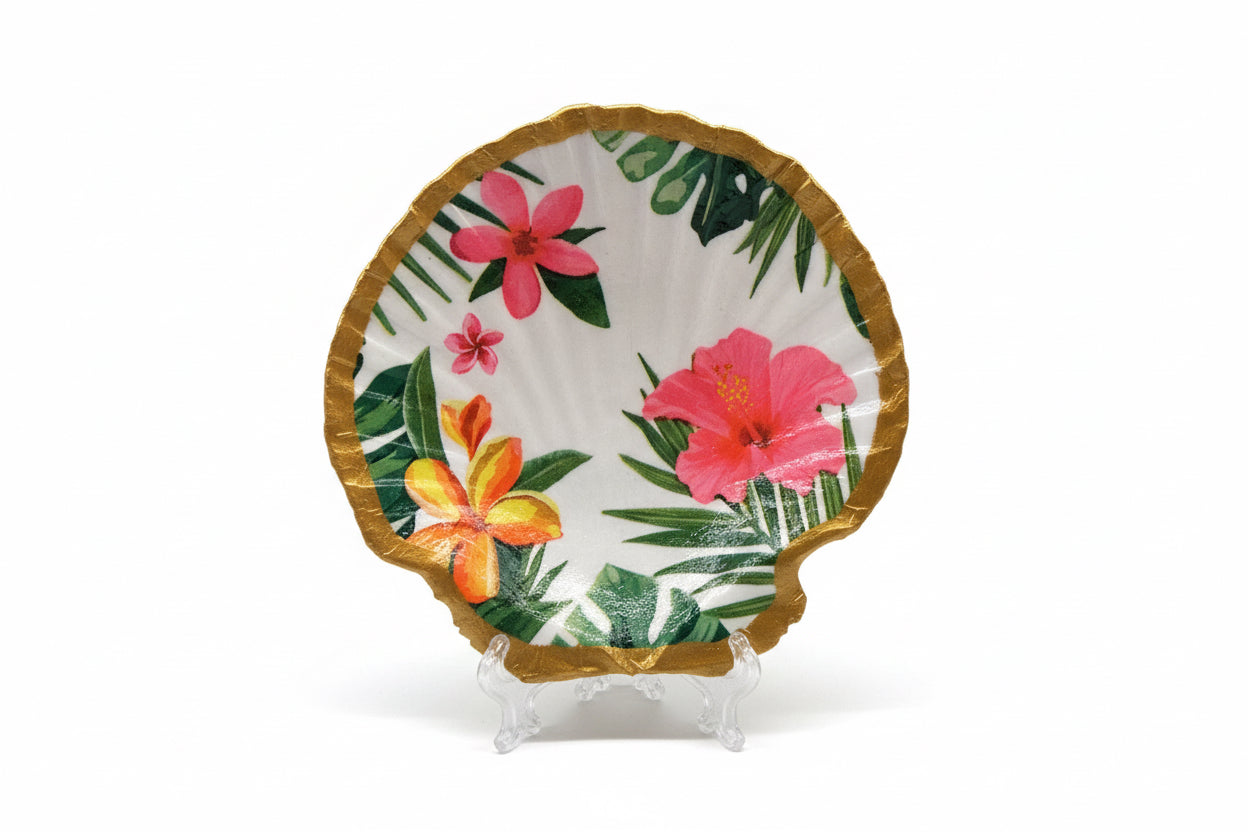 Decorative Summer Flowers Shell